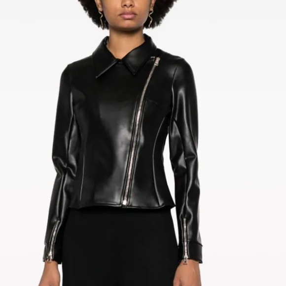Chiara Boni faux leather Moto jacket